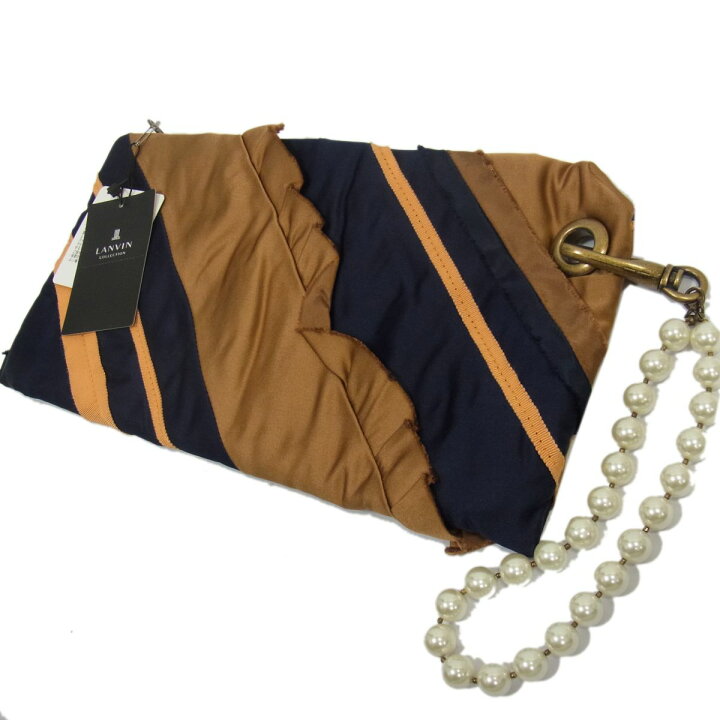 楽天市場】【未使用】 2way◇LANVIN COLLECTION クラッチバッグ パール 