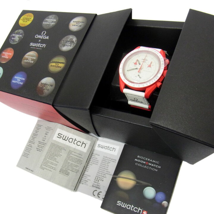 楽天市場】【中古】極美品◇OMEGA×swatch S033R100 ムーンスウォッチ  
