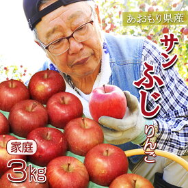 【ご家庭用 】りんご リンゴ 送料無料 林檎 ringo 2025年産 青森県産りんご ご家庭用 訳あり サンふじ 3kg (約6玉〜14玉入り) 産地直送 工藤農園 蜜入り おいしい おすすめ ※ りんごジュース ふるさと納税 りんご酢 贈答用 10 kg ではありません SSS