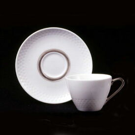 【ノリタケ】　　　　クレオフィロ・クレオホワイト・アミ　　　　ティー・コーヒー碗皿（銀）　05P03Sep16