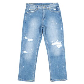 【SALE】Cheap Monday（チープマンデー）LEVEL COMFORT CROPPED STRAIGHT Editorボーイフレンド/デニム/ダメージ加工/デストロイデニム/ストレート