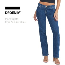 DR DENIM（ドクターデニム）DIXY STRAIGHT Low Rise Slim Straight Pyke Plain Dark Blue ストレートジーンズ ローライズ デニム レディースジーンズ ストレッチデニム ストレート ドクターデニム