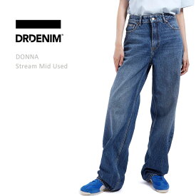 DR DENIMドクターデニムDONNA Sky High Wide Straight Stream Mid Usedジーンズ レディース ワイド デニム レディースジーンズ ワイドパンツ ワイドデニム ドクターデニム