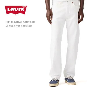 LEVI'S ���[�o�C�X 505 �z���C�g REGULAR STRAIGHT White River Rock Star ���[�o�C�X 505 �X�g���b�` �z���C�g�f�j�� �X�g���[�g �f�j�� �W�[���Y �����Y�f�j�� �����Y�p���c Levi's Ease levis 505