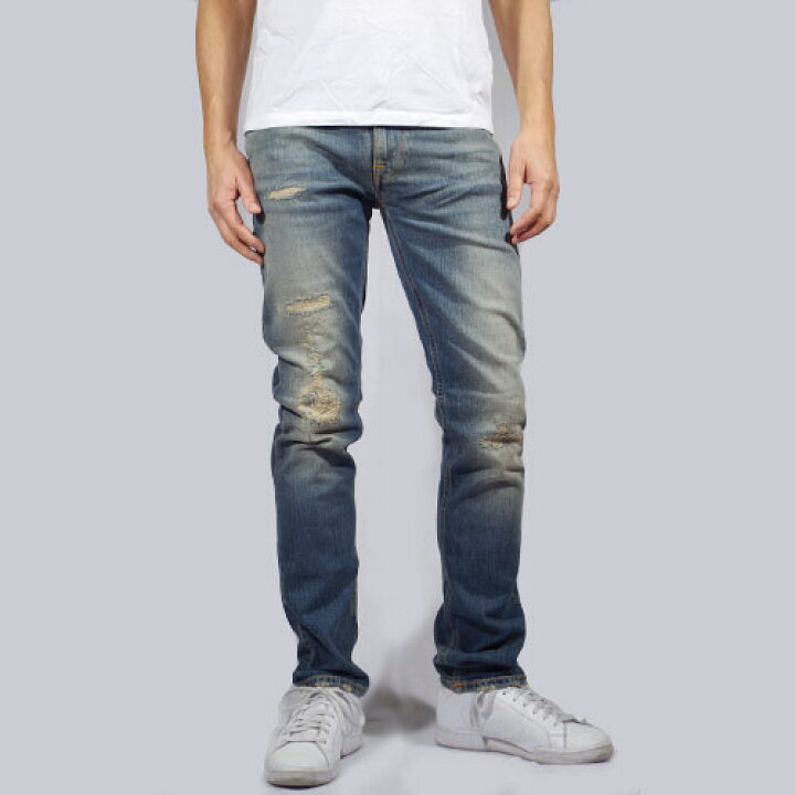 楽天市場】【SALE】NUDIE JEANS ヌーディージーンズ THIN FINN Broken 