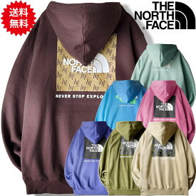 ノースフェイス パーカー メンズ バックプリント ボックスロゴ 春 THE NORTH FACE Pullover Hoodie フーディー ノースフェイスパーカー レディース ベージュ カーキ ピンク ブルー グリーン ブラウン カーキグリーン 青 緑 茶色 S M L XL LL 2L 3L 裏起毛 あす楽 送料無料