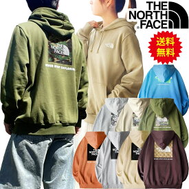 ノースフェイス パーカー メンズ 2026 春 夏 バックプリント ボックスロゴ ブランド THE NORTH FACE Box Hoodie ノースフェイスパーカー レディース も着れる アウトドアブランド 裏起毛 ボックスロゴパーカー グリーン ベージュ カーキ ピンク ザノースフェイス 綿