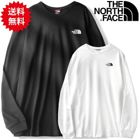 ノースフェイス 長袖 ロンT 長袖Tシャツ 長袖シャツ メンズ ロングTシャツ ロンティー シンプル ワンポイント THE NORTH FACE Simple Dome Tee Tシャツ レディース も着れる 大きいサイズ 黒 ブラック 白 ホワイト S M L XL LL 2L 3L 4L XXL 2XL 秋冬 ロゴ