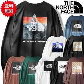 ノースフェイス 長袖 長袖Tシャツ ロングTシャツ ロンティー メンズ ロンt ブランド バックプリント THE NORTH FACE BOX NSE Tee ノースフェース レディース 大きいサイズ 黒 ブラック 白 ホワイト ネイビー 緑 グリーン 茶色 ブラウン S M L XL LL 2L 3L 4L XXL 2XL