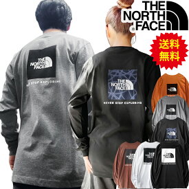 ノースフェイス ロンT メンズ 長袖 長袖Tシャツ Tシャツ 長袖シャツ ロンティー ティーシャツ 2026 春 夏 ノースフェイスロンT ブランド バックプリント THE NORTH FACE BOX NSE Tee レディース 大きいサイズ 黒 白 S M L XL LL 2L 3L 4L 5L XXL 2XL 3XL コットン 綿
