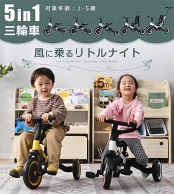 【1年安心品質保証】子供用三輪車 5in1 4WAY 押し棒付き ランニングバイク 1歳 2歳 3歳 4歳 5歳 自転車 おもちゃ 乗用玩具 幼児用 軽量 可愛い キッズバイク お誕生日 こどもの日 クリスマス プレゼント ギフト おもちゃ 送料無料 孫