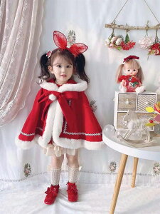 子供服 ケープ ベビークリスマス衣装 マント キッズ ふわふわ ポンチョ 子供 防寒 子供 クリスマス服 女の子 サンタ風 コート 赤ちゃん かわいい 冬 アウター マント プレゼント 写真撮影 も