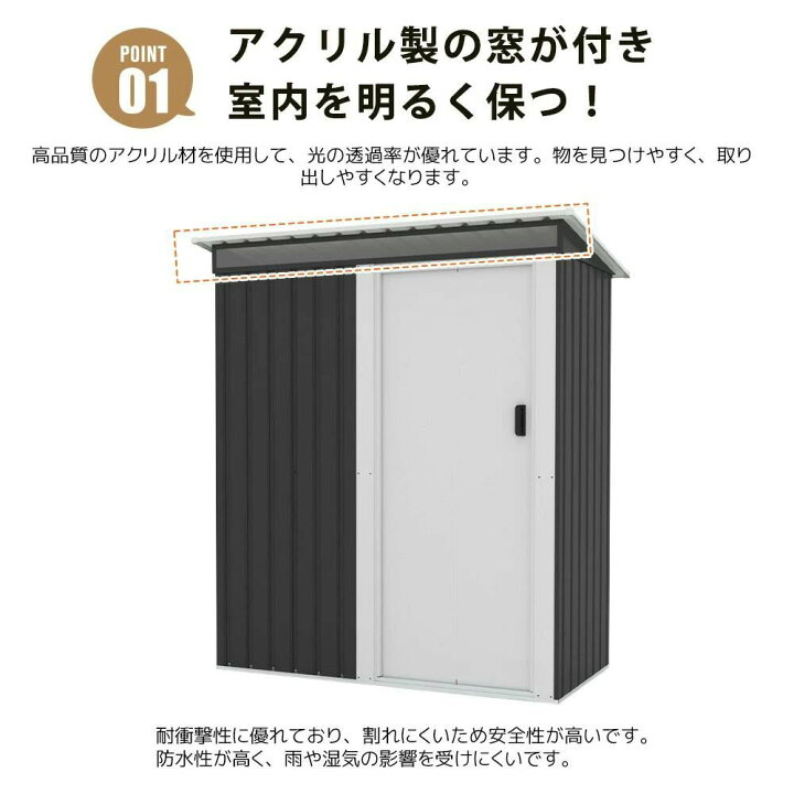 楽天市場】【2タイプ】物置 物置き 屋外用 物置 引き戸タイプドア 屋外 