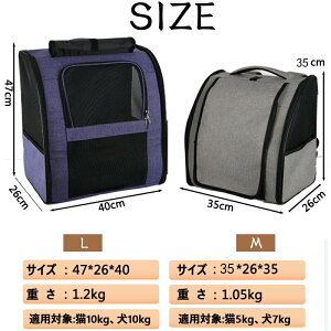 キャリーバッグ ペットキャリー バッグ 犬 猫 折りたたみ ショルダー 中 大型猫用 小型犬 うさぎ用 リュック 変形しない 通気性抜群 臭