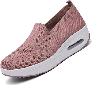 スリッポン スニーカー レディース 軽量 ウォーキングシューズ レディース 通勤 厚底 身長を伸ばす靴 婦人 靴 シューズ 紐なし 厚底スポーツシューズ 厚底スニーカー ダイエットシューズ ス
