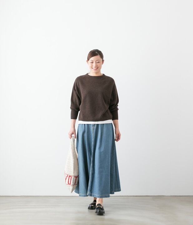 楽天市場】caqu サキュウ FS Long Flare Skirt デニム ロング フレア 