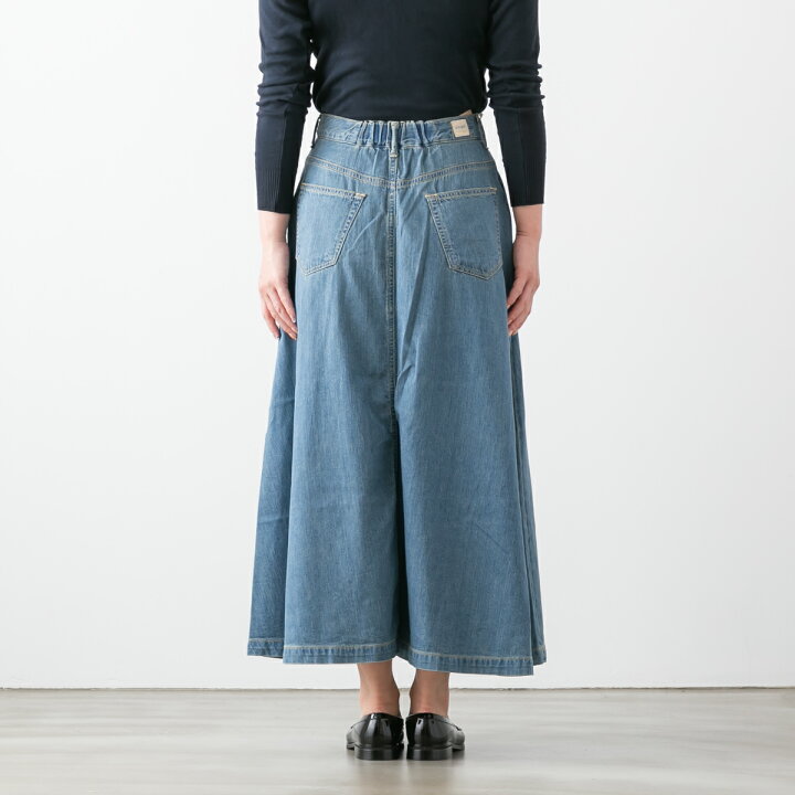 楽天市場】caqu サキュウ FS Long Flare Skirt デニム ロング フレア 