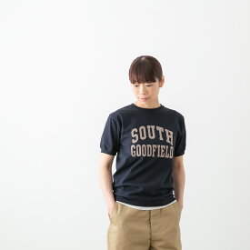 (メール便OK) GOODWEAR グッドウェア クルーネック 半袖 リブ ロゴ Tシャツ 3色 NGT9801 LOGO