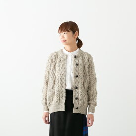 (24h限定★500円OFFクーポン)Aran Woollen Mills アランウーレンミルズ ポケット付き ウール ニット カーディガン 4色 B339 IW2331043