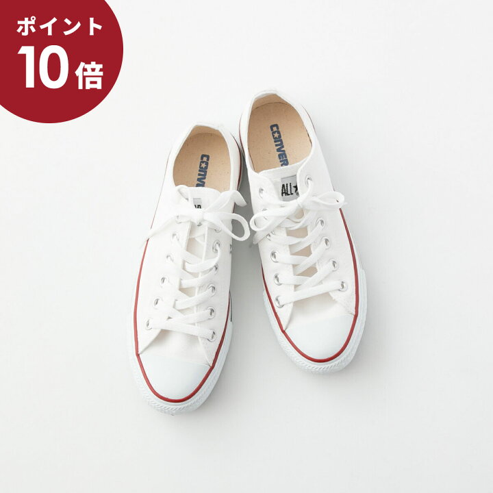 (P10倍＋300円OFFクーポン)CONVERSE コンバース CANVAS ALL STAR OX キャンバス オールスター OX スニーカー  OPTICAL WHITE M7652 bluebeat web store ブルービート