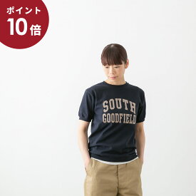 (メール便OK) GOODWEAR グッドウェア クルーネック 半袖 リブ ロゴ Tシャツ 3色 NGT9801 LOGO