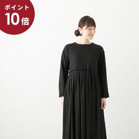 (セール開始28h限定★500円OFFクーポン)Si-Si-Si comfort スースースーコンフォート タック切り替え ギャザー ワンピース 2021-AW019