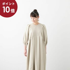 (P10倍!!5/23 20:00～5/27 01:59)UNIVERSAL TISSU ユニヴァーサルティシュ ウールカシミヤビーバー タックギャザー ワンピース 2色 UT214OP039