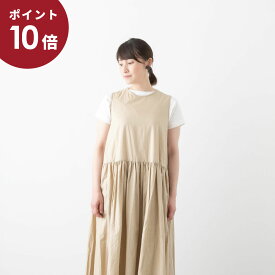 (P10倍!!5/23 20:00~5/27 01:59)【20%OFF】UNIVERSAL TISSU ユニバーサルティシュ ナチュラルタイプライター ギャザーワンピース 4色 UT223OP016