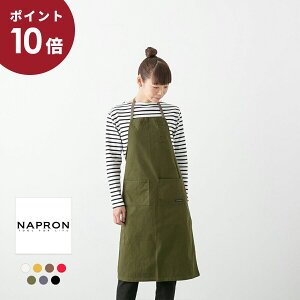 �y�|�C���g10�{�z(���[����OK)NAPRON �i�v���� 4POCKET CANVAS FULL APRON �L�����o�X �G�v���� 7�F NP-AP05