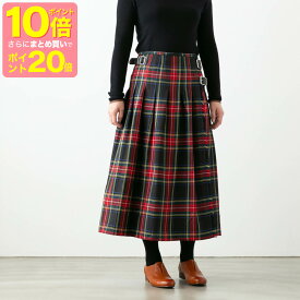 (20日限定★2点購入でP20倍→3点で30倍!) O'NEIL OF DUBLIN オニール・オブ・ダブリン WRAP SKIRT ウール タック ラップスカート チェック 9色 NOD0853