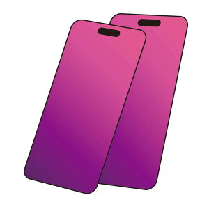 2枚 For iPhone 14 Pro ガラスフィルム 覗き見防止 紫 グラデーション 硬度9H 耐衝撃 気泡ない 覗き見防止フィルム For iPhone14Pro 保護フィルム のぞき見防止 アイフォン14プロ ガラス フィルム (6.1イ
