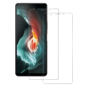 【2枚入り】 Xperia10 II 用 ガラスフィルム SO-41A SOV43 ガラスフィルム 【気泡ゼロ/干渉しない/貼り付け簡単】 エクスペリア10 マーク2 強化ガラス 液晶保護フィルム