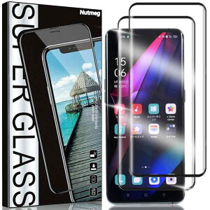Nutmeg�y2������zOPPO Find X3 Pro OPG03 �p�� �K���X�t�B���� �w��F�ؑΉ� OPPO Find X3 Pro �p�� �t�B���� ���{���Ɏq�f�� OPG03 �p�� �ی�t�B���� 3D�Ȗ� �����K���X�y�{�̘̂p�Ȃ���[�܂œ\���/
