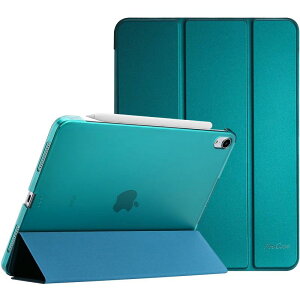 ProCase iPad Air 11インチ ケース M3 (2025) / M2 (2024) / iPad Air 第5世代 / 第4世代 軽量 スタンド 三つ折り フォリオ保護ケース 半透明バックカバー Apple Pencil 2対応 対応端末: