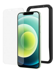 アンチグレア NIMASO ガラスフィルム iPhone12 / iPhone 12Pro 用 保護 フィルム 反射防止 ガイド枠付きNSP20I119