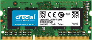 Crucial m[gPCp݃ 4GB(4GBx1) DDR3 1600MT/s(PC3-12800) CL11 SODIMM 204pin CT51264BF160B