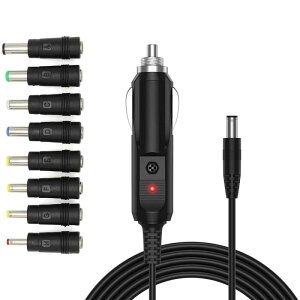 YFFSFDC 12V ԗp VK[\PbgP[u VK[C^R[h C^[vO d \Pbg VK[A_v^[  DCWbNIX 5.5-2.1mmΉ ϊ A_v^8 in 1 iVK[\Pbg