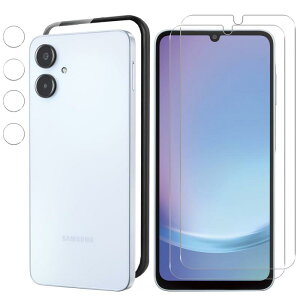 Samsung Galaxy A25 �t�B�����y�K�C�h�g�z- ���Ɏq�d�l Galaxy A25 �ی�t�B���� 2�� + Galaxy A25�J�����t�B���� 2�� Galaxy A25 �p�� �����K���X�t�B���� �d�x9H �� ���ߗ� �ϏՌ� ��U�h�~ ���h
