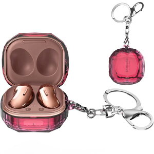 Miimall �Ή� Galaxy Buds Live/Buds 2/ Buds Pro�ی�P�[�X �M�����N�V�[ �o�b�Y ���C�u�����ی�P�[�X �C���z���J�o�[ �����h�~ �L�Y�h�~ �Ռ��h�~ �J���r�i�t���i�s���N�j