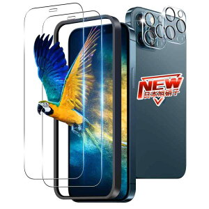 �y2+2���Z�b�g �K�C�h�g�t���z �Ή� iPhone 12 Pro Max �K���X�t�B���� 2�� + �����Y �ی�t�B���� 2�� �w��F�� �Ή� �A�C�t�H��12�v���}�b�N�X �t�B���� �����K���X �t�� �ی�t�B���� �P�[�X �y