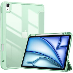 ProCase iPad Air 11C` P[X M3 (2025) / M2 (2024) / iPad Air5 (2022) / Air4 (2020) 10.9C`  NAJo[ y[ ϏՌ O܂ X^h X}[gJo[