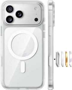 TORRAS iPhone 17 Pro �p�P�[�X �y�ČR�i���ϏՌ��E�����\Magsafe�Ή��z�w��h�~ ���ϖh�~ �ČR�ی�H�w �}�O�l�b�g���� �Ռ��z�� ��� �J�����R���g���[���{�^���t�� �X�g���b�v�z�[�� ���� Guardia