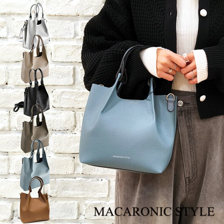 楽天市場】マカロニックスタイル 2way トートバッグ ショルダーバッグ 