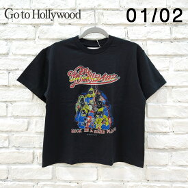 【P5倍＋最大500円OFFクーポン★4/25 23:59まで】Go To Hollywood ゴートゥーハリウッド 新作 テンジク ROCK TEE 1242409 ブランド レディース Tシャツ 半袖 半袖Tシャツ プリント プリントTシャツ ロゴ ロゴTシャツ トップス ロック ロックTシャツ