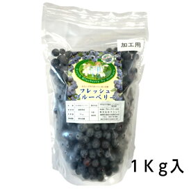 冷凍ブルーベリー加工用 1kg　 福岡県産 　国産　送料無料　完熟 果物 フルーツ 冷凍 　アントシアニン