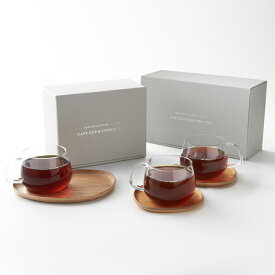 KINTO カップ＆ソーサー ペアセット 食器 耐熱ガラス 350ml