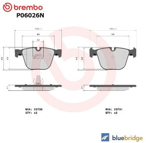 BREMBO BMW M3 E90 E92 5�V���[�Y E60 E61 525i 530i 540i 545i 550i M5 ���A �u���[�L �p�b�h 34216768471 34110301476 34116763305