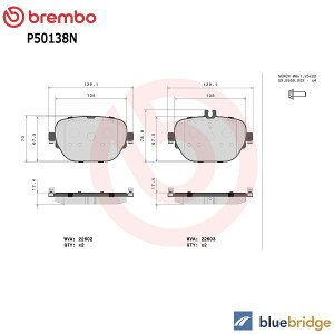 ��_�X�g BREMBO �x���c CLS�N���X C257 CLS450 CLS53 AMG ���A �u���[�L�p�b�h 0004203004 0004205602 0004205702 0004206400