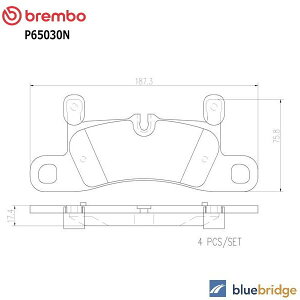��_�X�g BREMBO �|���V�F �J�C�G�� 958�^ 3.6L 4.8L GTS ���A �u���[�L�p�b�h 95835193950 95835293950 9588698451B 7P5698451