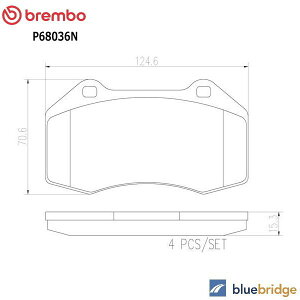 _Xg BREMBO m[ [eVA 2.0L X|[ RF4C tg u[Lpbh 410603131R 410608131R 7701208218 8671016704